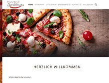 Tablet Screenshot of pizzeria-arrabbiata.ch